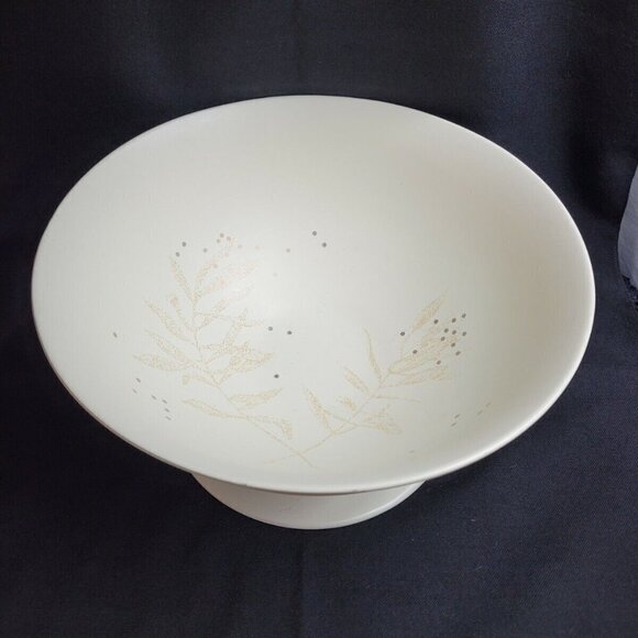 Thomas O'Brien Snow Leaf Pedestal Bowl - Picture 2 of 8